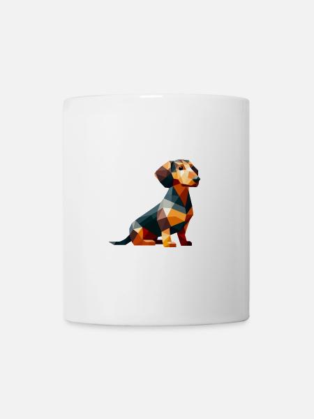 Polygon Dachshund Dog Viennese Animal Lover Dog Love - Mug - white