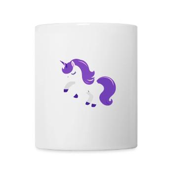 Märchen Lila Einhorn Pferd Sterne Fantasie Pony - Tasse - Weiß - Vorne