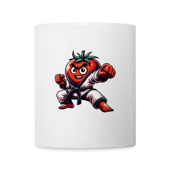 Karate Tomate Meister der Kampfkunst - Tasse - Weiß - Vorne