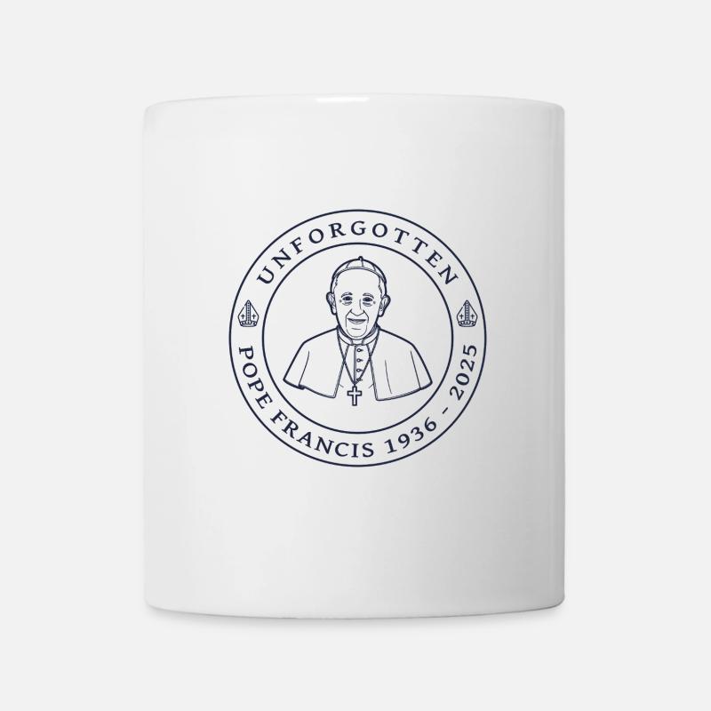 Pope Francis - Tasse - Weiß