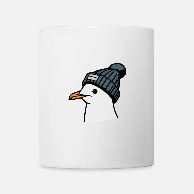 Bleu mouette - Mug blanc - blanc