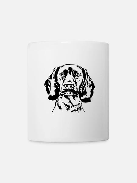 BAYERISCHER GEBIRGSSCHWEISSHUND Portrait Wilsigns - Tasse - Weiß