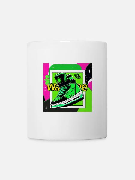 Neon Sneaker Pop Art - Tasse - Weiß
