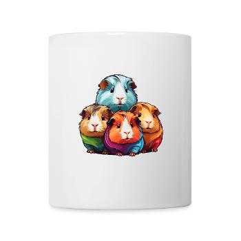 Four cute guinea pigs - Mug - white - Front