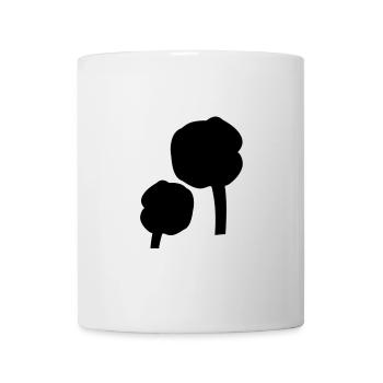Two Roses Flower Flower Shape - Mug - white - Front