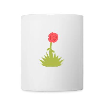 grass symbol flower nature plant red - Mug - white - Front