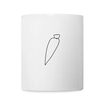 Aliment symbole de carotte - Mug blanc - blanc - Devant