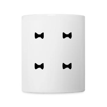 vier schleifen schleife symbol - Tasse - Weiß - Vorne