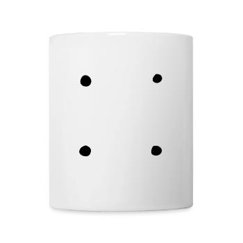 vier kreise kreis symbol formen - Tasse - Weiß - Vorne