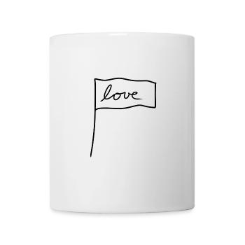flagge symbol form liebe - Tasse - Weiß - Vorne
