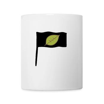 symbol flagge blatt grün natur stange - Tasse - Weiß - Vorne