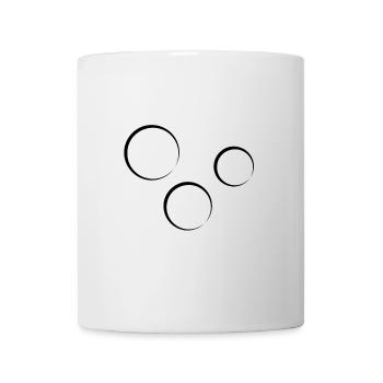 Icône en forme de cercle à trois cercles - Mug blanc - blanc - Devant