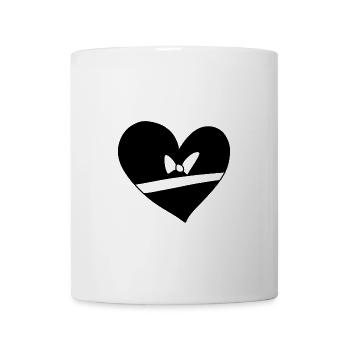Symbole Coeur Love Loop Line - Mug blanc - blanc - Devant