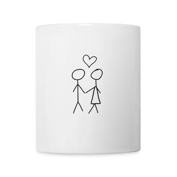 mann frau pärchen liebe - Tasse - Weiß - Vorne