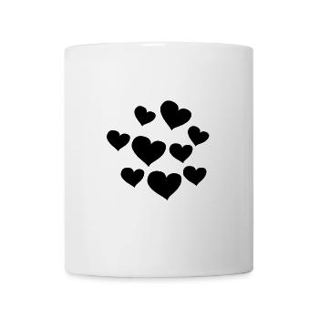herz muster herzen symbol liebe - Tasse - Weiß - Vorne