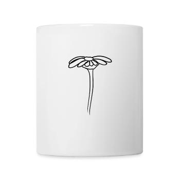 flower icon side plant shape icon - Mug - white - Front