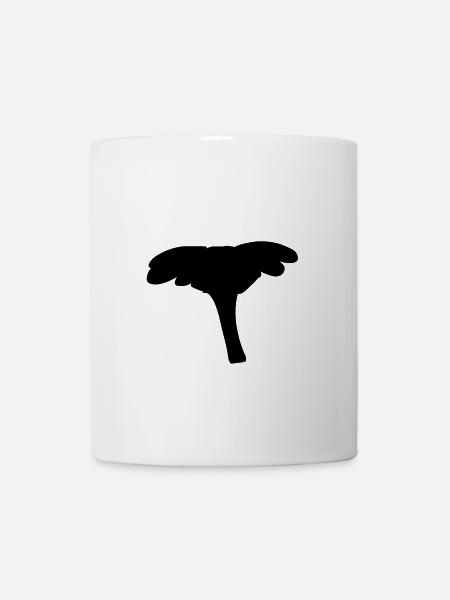 Blume Symbol pflanze form - Tasse - Weiß