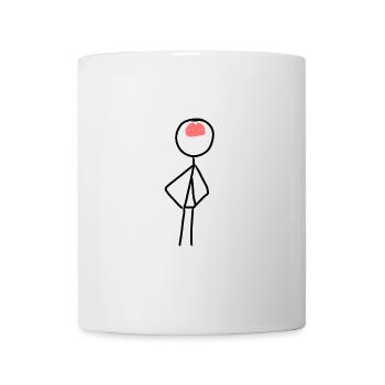 Cerveau de symbole humain - Mug blanc - blanc - Devant