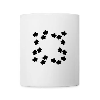 Flowers Blossom Plant Frame Shape - Mug - white - Front