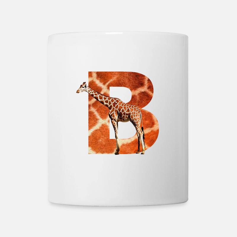 Girafe B - Mug blanc - blanc