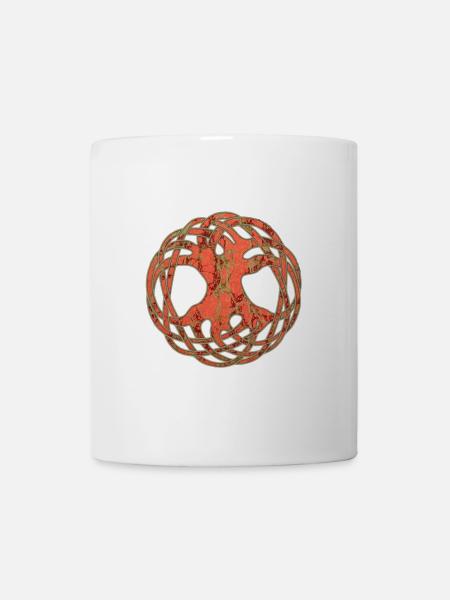 keltischer lebensbaum e 213 - Tasse - Weiß
