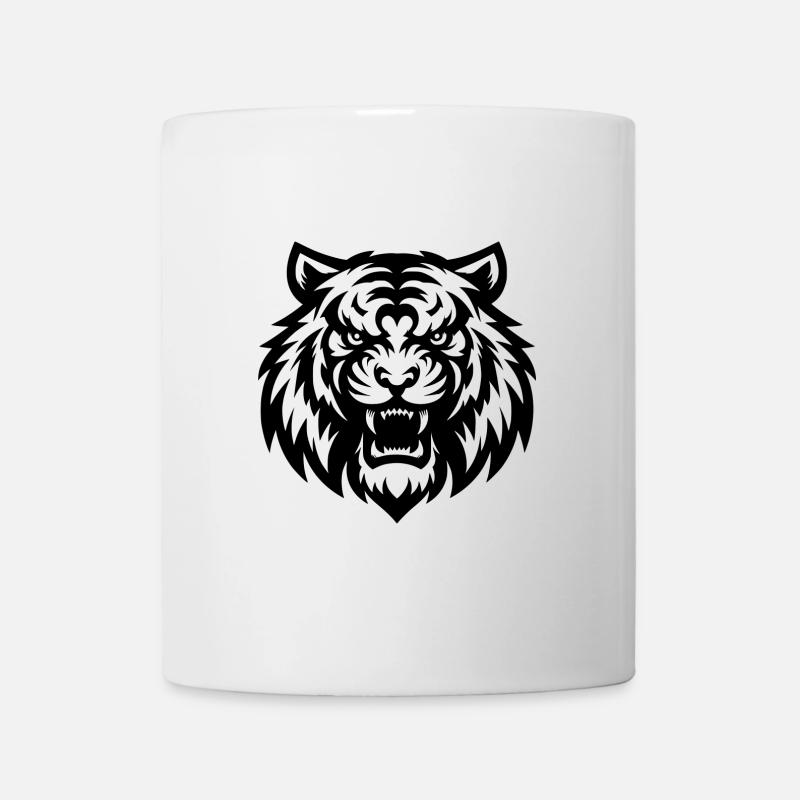 Angry Tiger Design - Tasse - Weiß