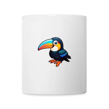 Toucan de dessin animé cool - Mug blanc - blanc - Devant