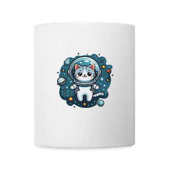 Petit chat mignon comme astronaute astronaute - Mug blanc - blanc - Devant