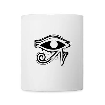 Symbole de l’œil d’Horus en Égypte - Mug blanc - blanc - Devant
