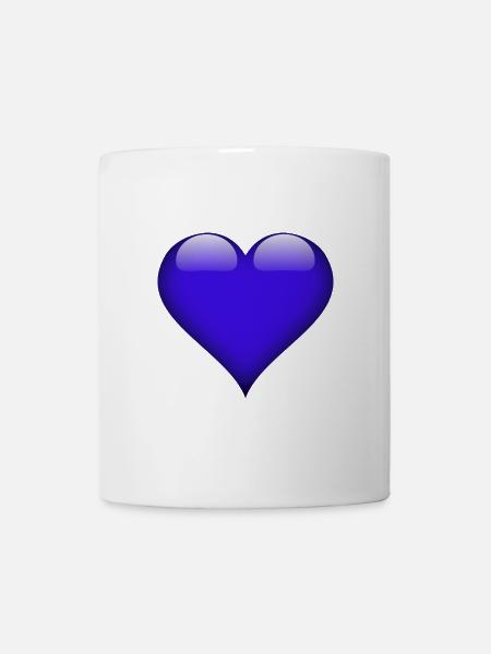 Shiny Blueheart - Mug - white