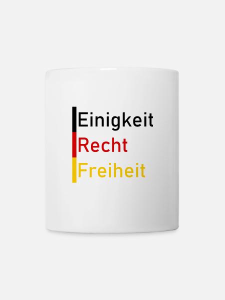 Einigkeit Recht Freiheit - Tasse - Weiß