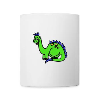 Bruno der Brontosaurier - Tasse - Weiß - Vorne
