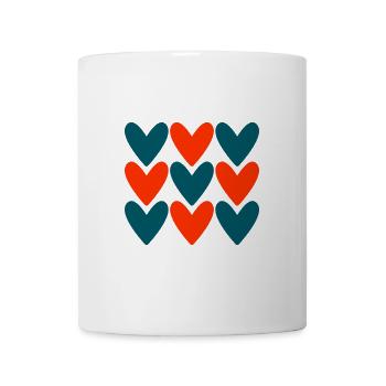 HEART. HEARTS. VALENTINE'S DAY. LOVE. LOVE. COUPLE. - Mug - white - Front