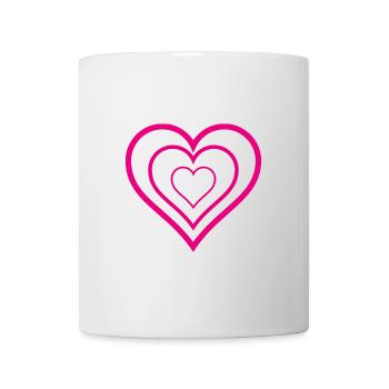 HEART. COUPLE. JUST MARRIED. Bachelorette party. VALENTINE'S DAY. - Mug - white - Front