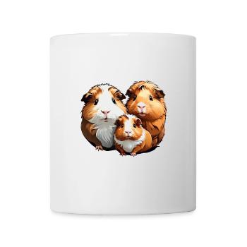 Three cute guinea pigs - Mug - white - Front
