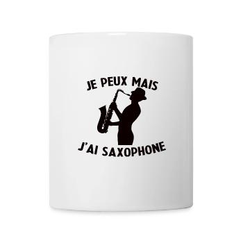 Saxophoniste Musicien Saxo Jazz Musique Drôle - Mug blanc - blanc - Devant