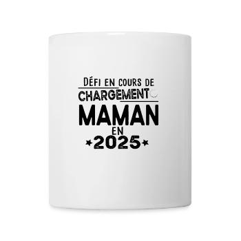 2025 Maman Grossesse Cadeau Humour Mère - Mug blanc - blanc - Devant