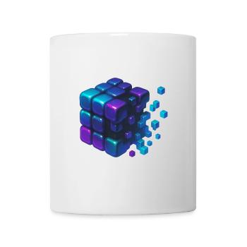 Digital Cube Explosion - Tasse - Weiß - Vorne