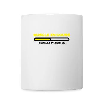 muscle en cours 2 - Mug blanc - blanc - Devant