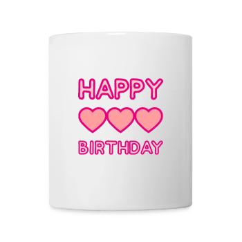 HAPPY BIRTHDAY - Mug blanc - blanc - Devant