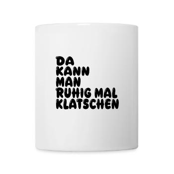 Klatschen - Tasse - Weiß - Vorne