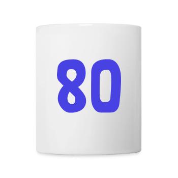 80. 80 YEARS. 80th ANNIVERSARY. 80TH BIRTHDAY. - Mug - white - Front