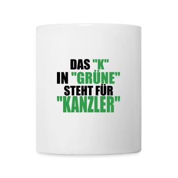 Witze Grüne Grünen Partei Öko Sprüche Klima Co2 - Tasse - Weiß - Vorne