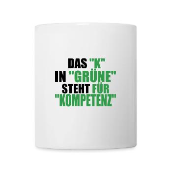 Witze Grüne Die Grünen Partei Öko Sprüche Klima - Tasse - Weiß - Vorne