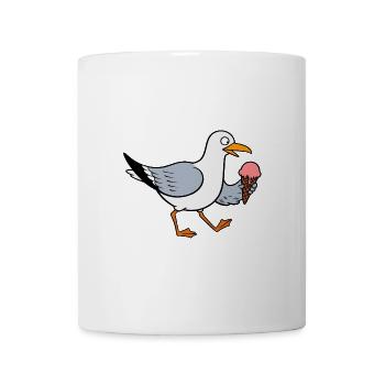 Seagull Cream Strawberry North Sea Summer Cream Scoop - Mug - white - Front