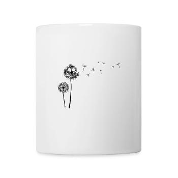 Schöne Pusteblume Löwenzahn Dandelion - Tasse - Weiß - Vorne