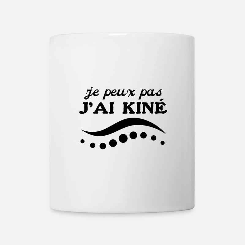 Je Peux Pas J'ai Kiné Physiothérapie - Mug blanc - blanc