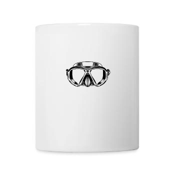 Divemaster masque de plongée Funny Diver - Mug blanc - blanc - Devant