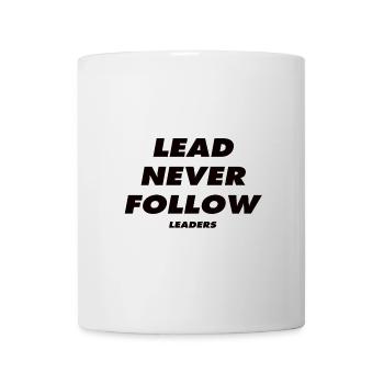Laisse Never Follow Leaders - Mug blanc - blanc - Devant