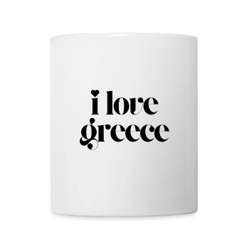 Ich liebe Griechenland - Tasse - Weiß - Vorne